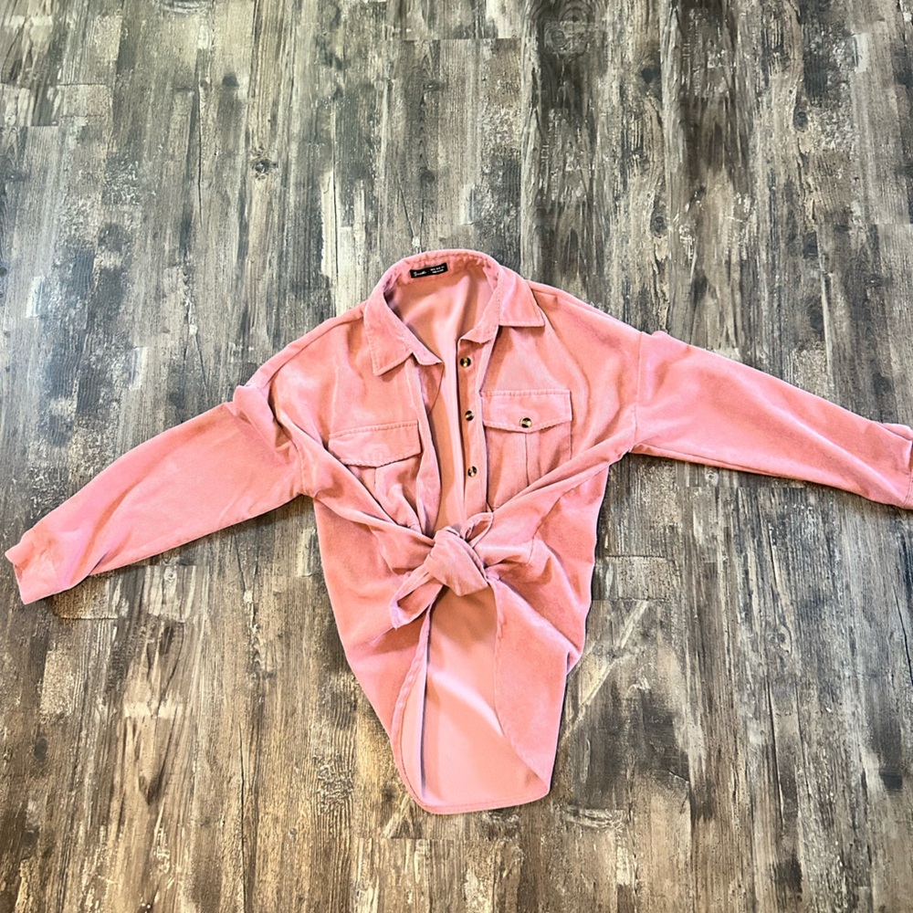 Oversized Pink Shacket Size M